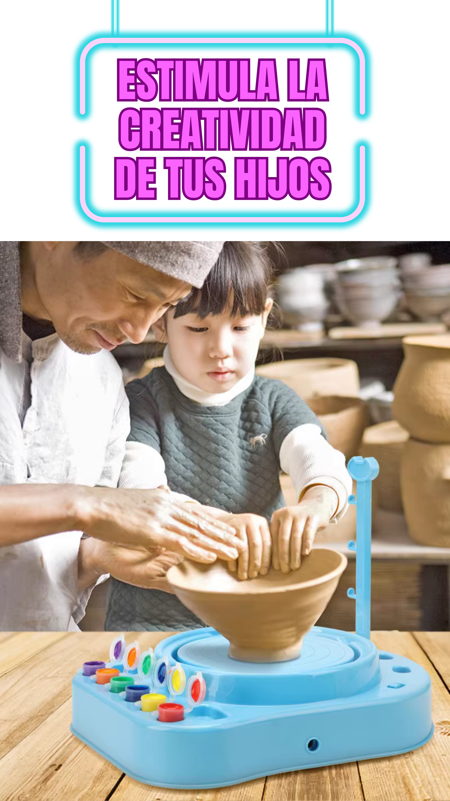 🎨 Máquina para moldear cerámica para niños Kawaii ✨