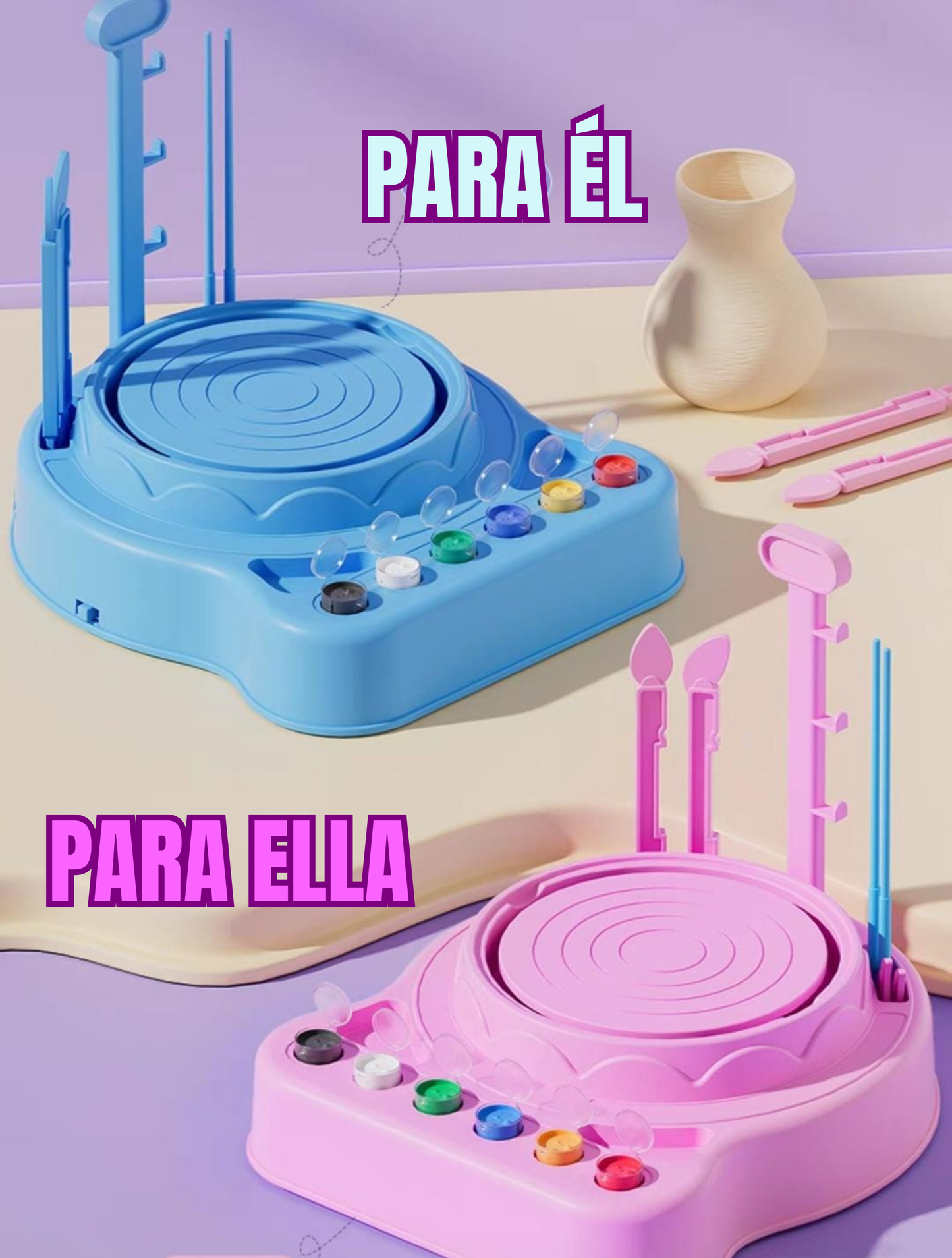 🎨 Máquina para moldear cerámica para niños Kawaii ✨