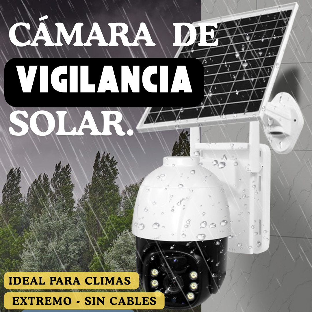 CAMARA DE VIGILANCIA CON PANEL SOLAR Y CHIP