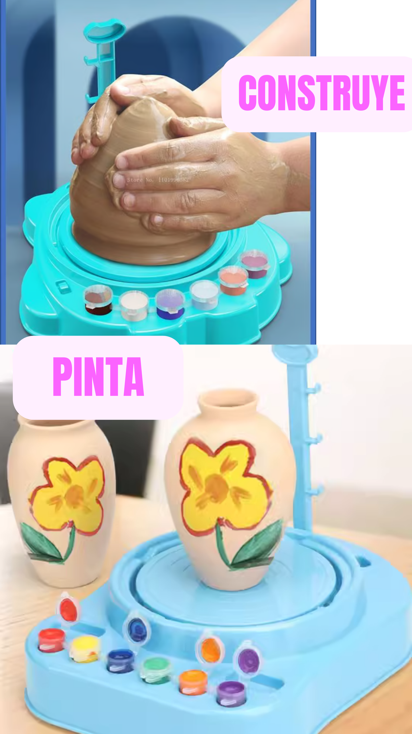 🎨 Máquina para moldear cerámica para niños Kawaii ✨
