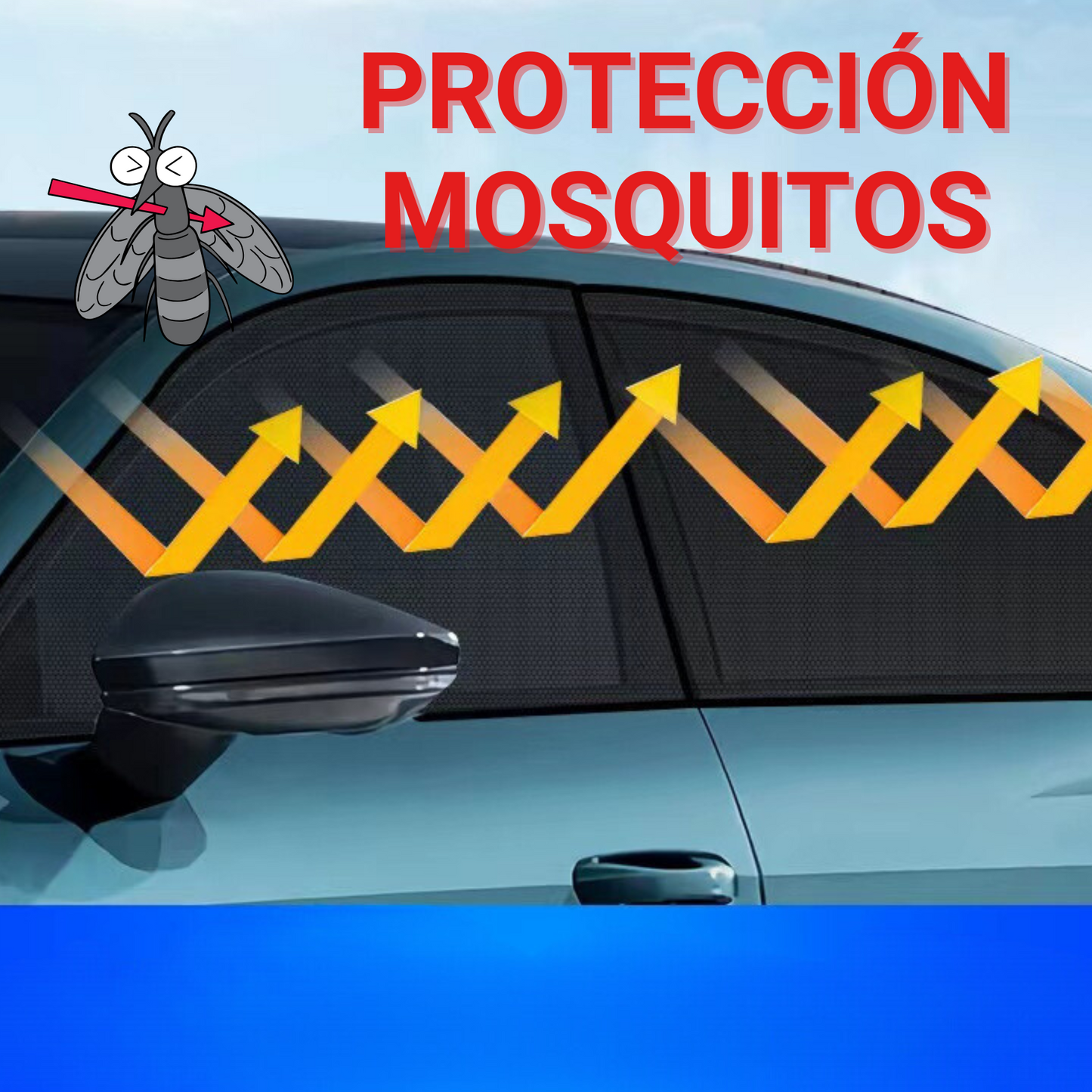 PACK VIAJERO 🏜️ LENTES VISIÓN HD 😎 + MALLA PARA AUTO 🚗
