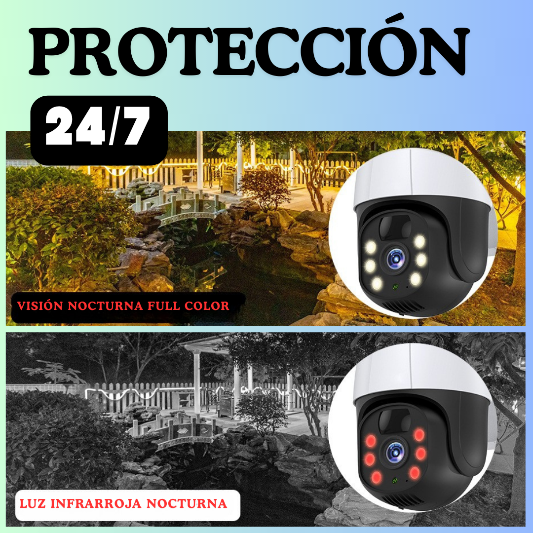 CAMARA DE VIGILANCIA CON PANEL SOLAR Y CHIP