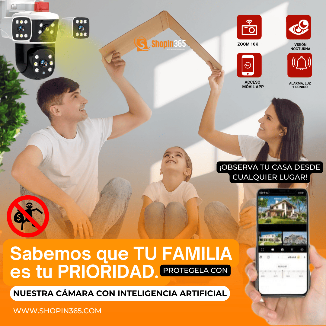 CAMARA TRIPLE LENTE 🚨Vigilante personal: Escucha, habla y protege en tiempo real.