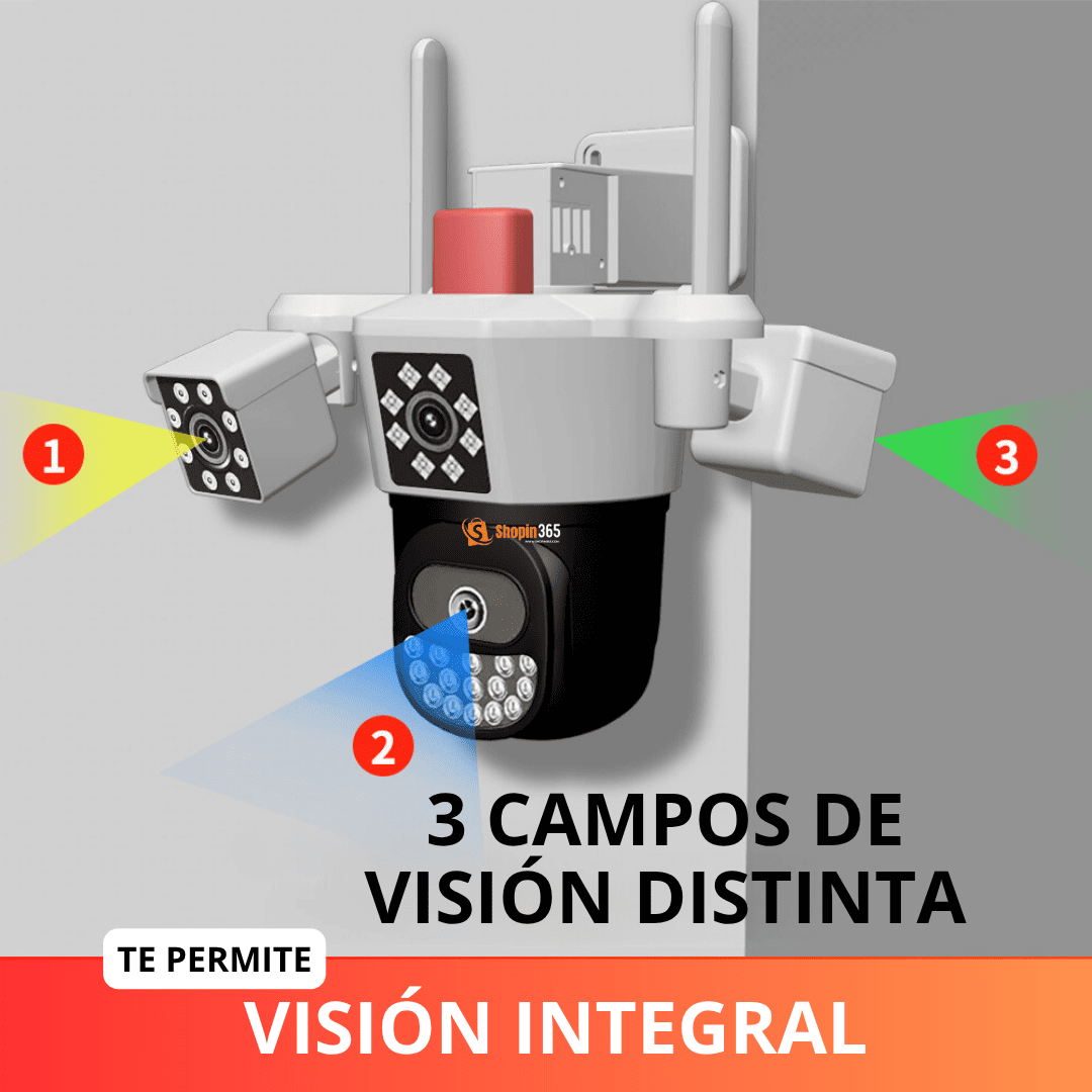 CAMARA TRIPLE LENTE 🚨Vigilante personal: Escucha, habla y protege en tiempo real.