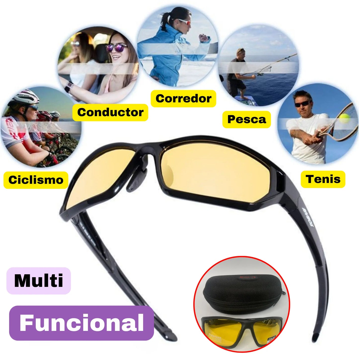 Lentes Polarizados para una buena Visión de Día Nocturna Nítida y REAL