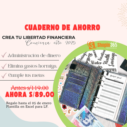 CUADERNO DE AHORRO 2025💸 ¡Domina tu Dinero! 🚀