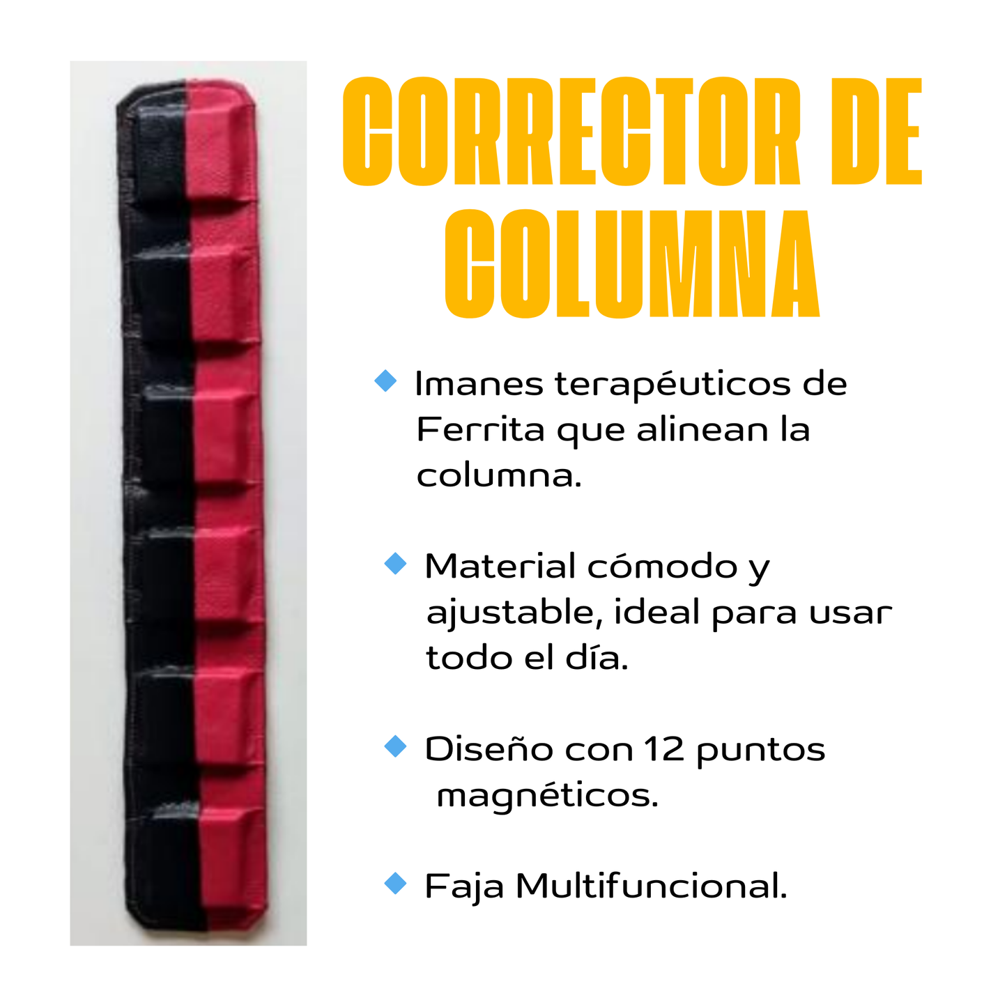 Corrector de Columna con Imanes