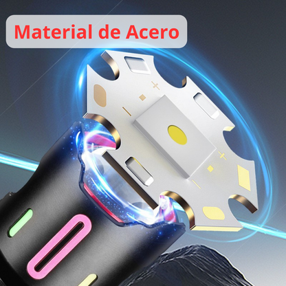 🔦 Linterna Láser LED Multifuncional - ilumina Hasta 200m