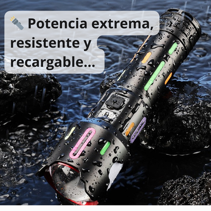 🔦 Linterna Láser LED Multifuncional - ilumina Hasta 200m