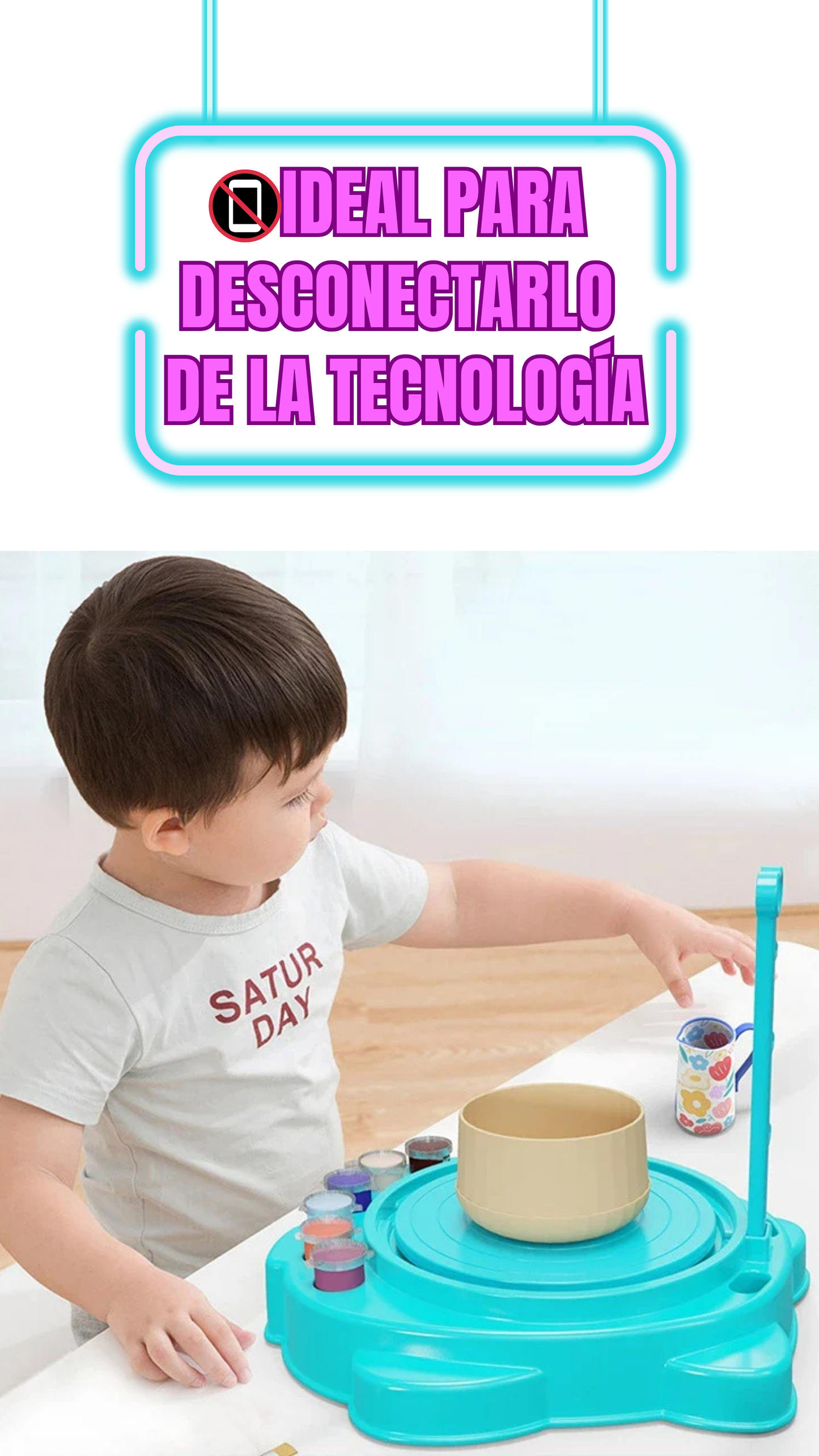 Máquina para moldear cerámica para niños Kawaii