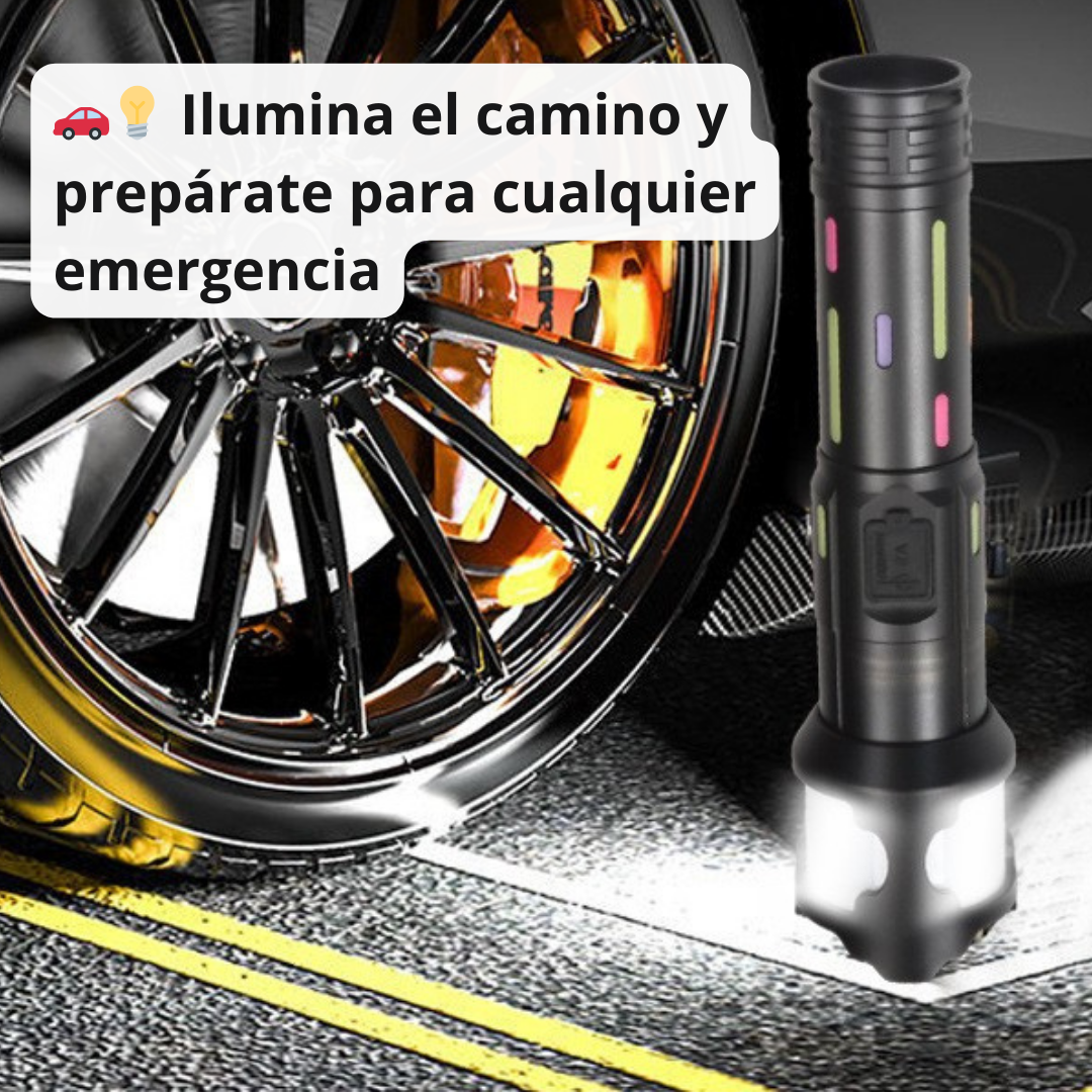 🔦 Linterna Láser LED Multifuncional - ilumina Hasta 200m