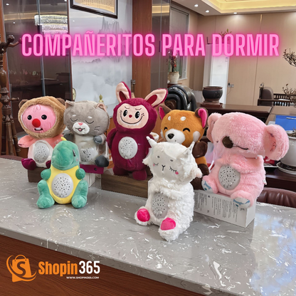 🧸Peluche súper suave con sonido de ruido blanco y luces✨