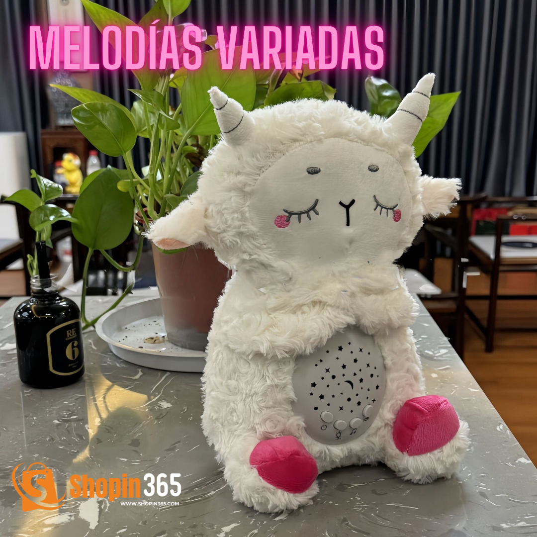 🧸Peluche súper suave con sonido de ruido blanco y luces✨