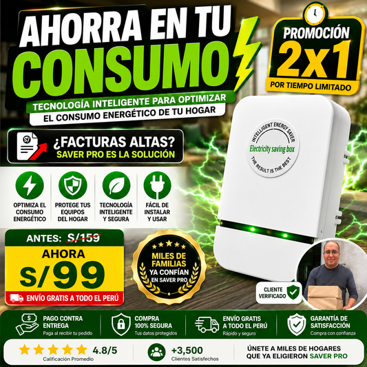 AHORRADOR DE LUZ SAVER PRO