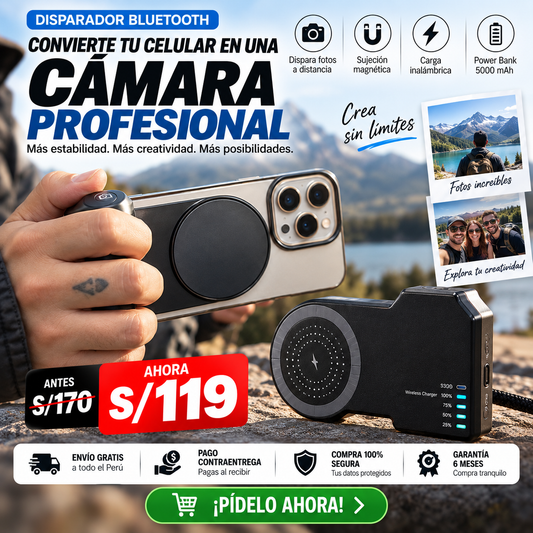 SOPORTE MAGNÉTICO BLUETOOTH 3 EN 1
